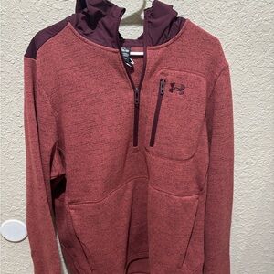 Under Armour Maroon Quarter-Zip Pullover